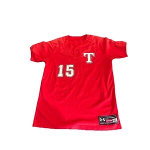 Under Armour Men's Texas Tech Red Raiders Performance Baseball Jersey Medium